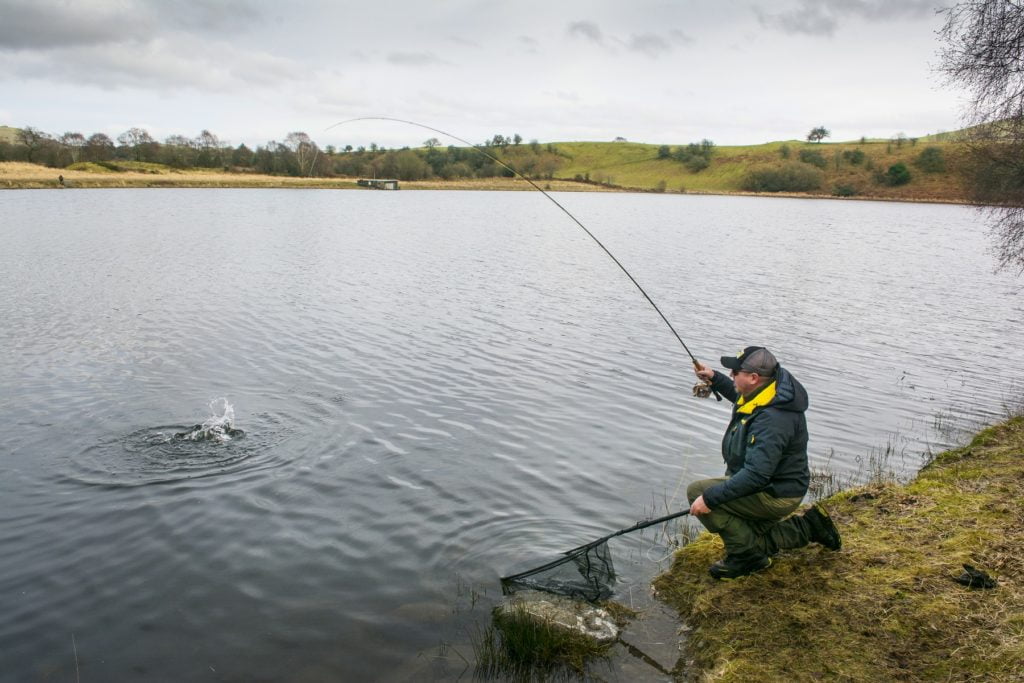 A winter day fishing on llyn gwyn