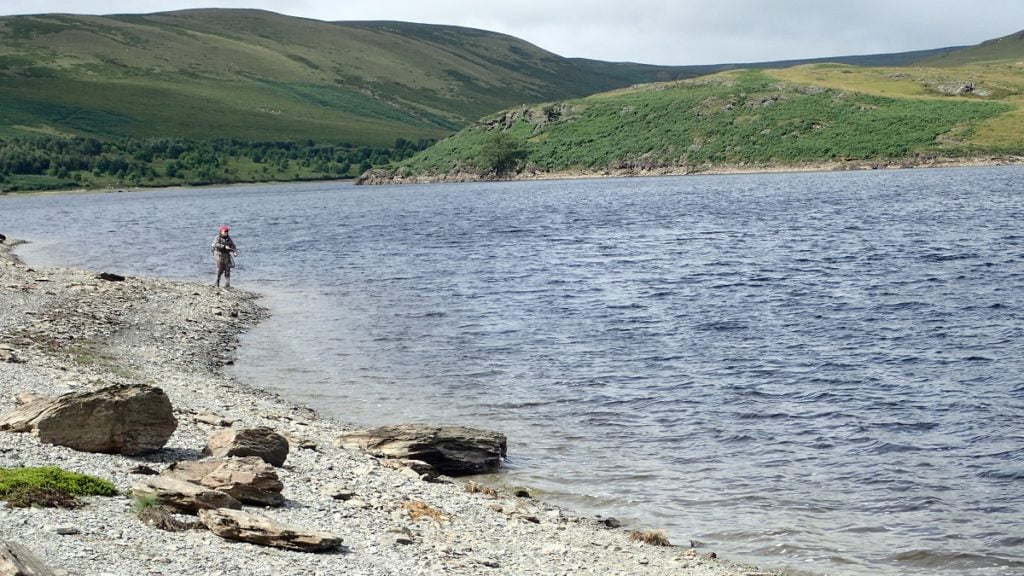 Fly fishing for trout in natural lakes and reservoirs - Part 1 - Fishing in Wales