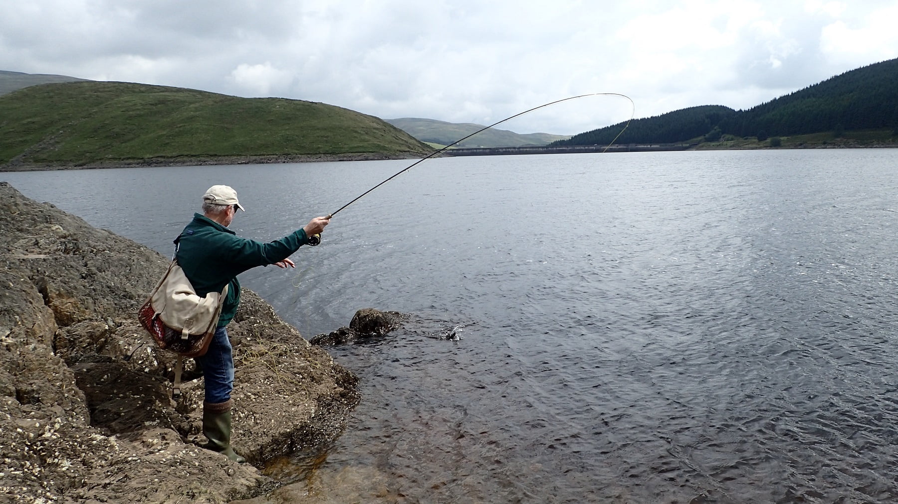 Fly fishing for trout in natural lakes and reservoirs