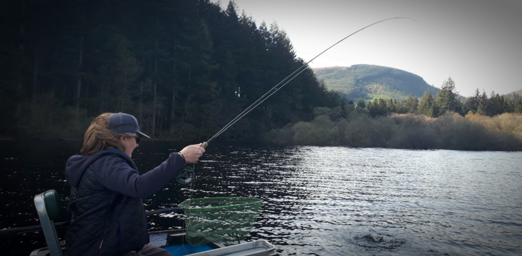 A day fly fishing on Lake Vyrnwy