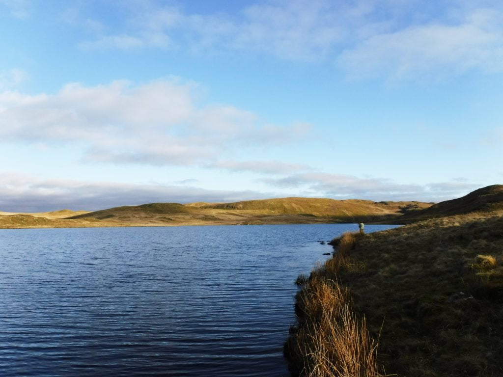 Evening fishing on llyn egnant