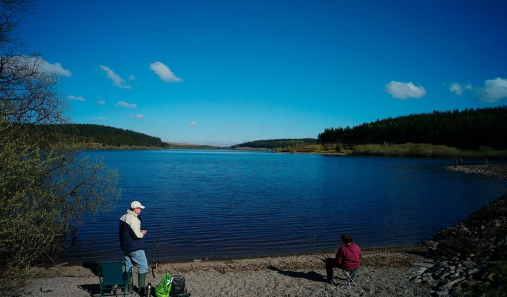 Fishing Alwen reservoir