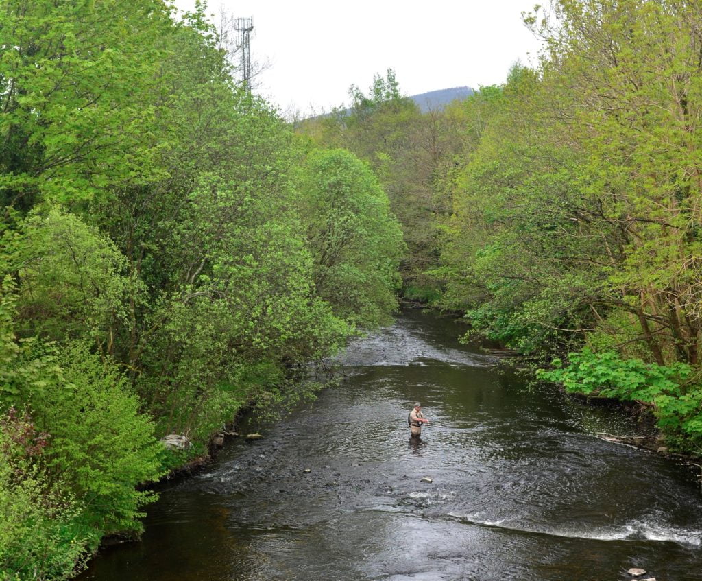 fly fishing river taff