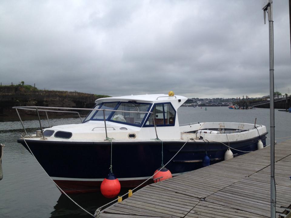 Blue shark charter boat