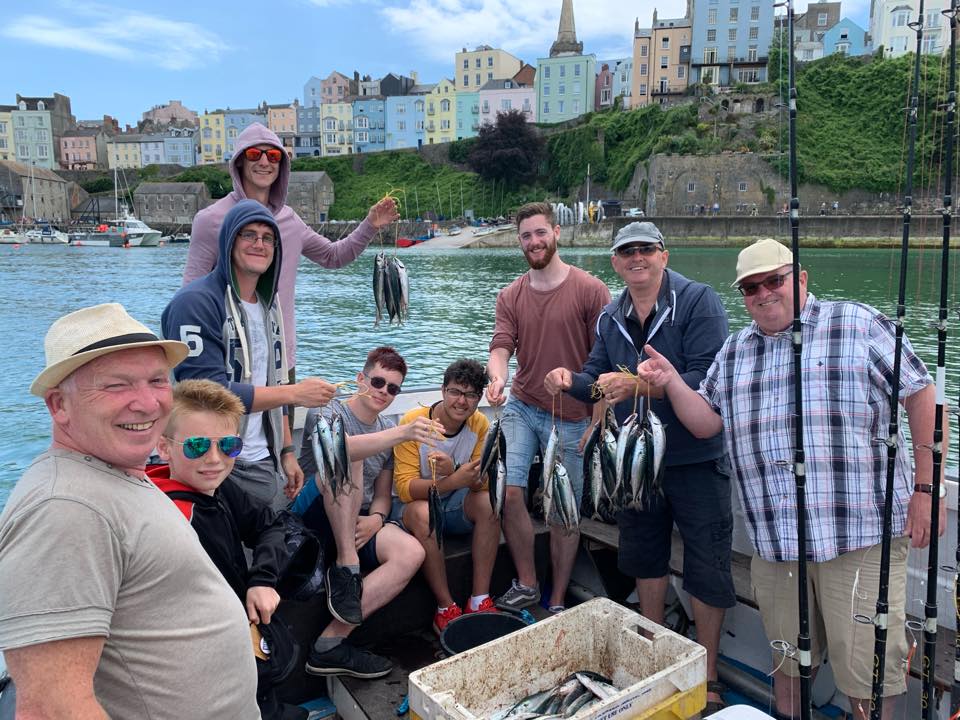 Mackeral fishing tenby