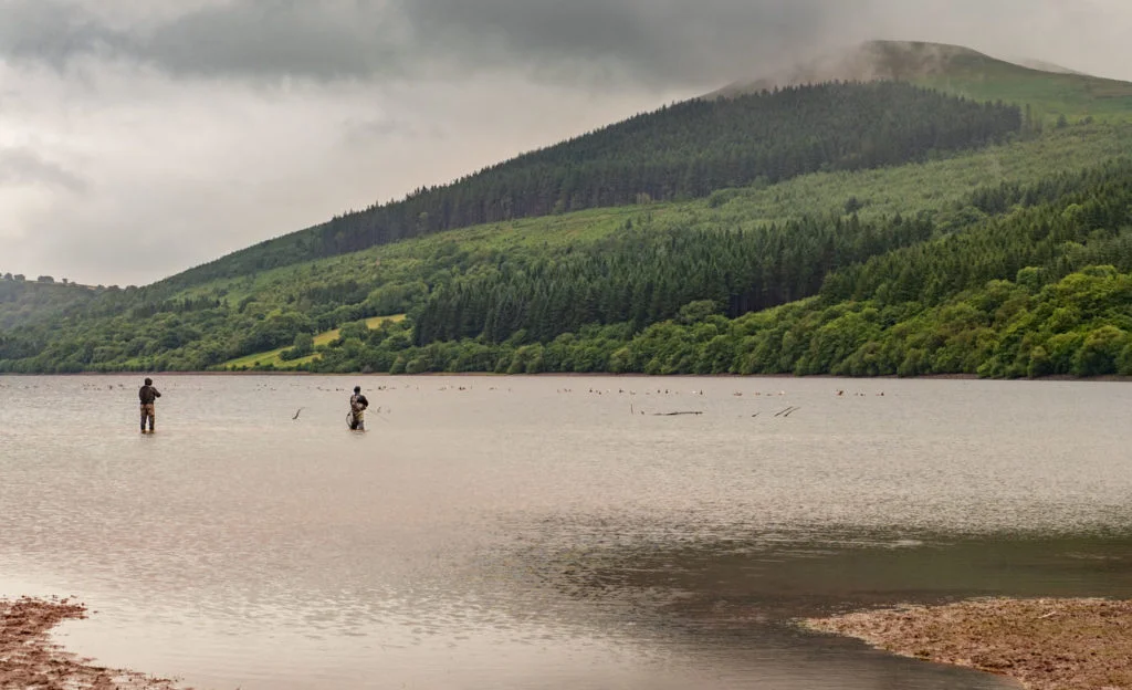 Fishing Tal y bont reservoir Wales