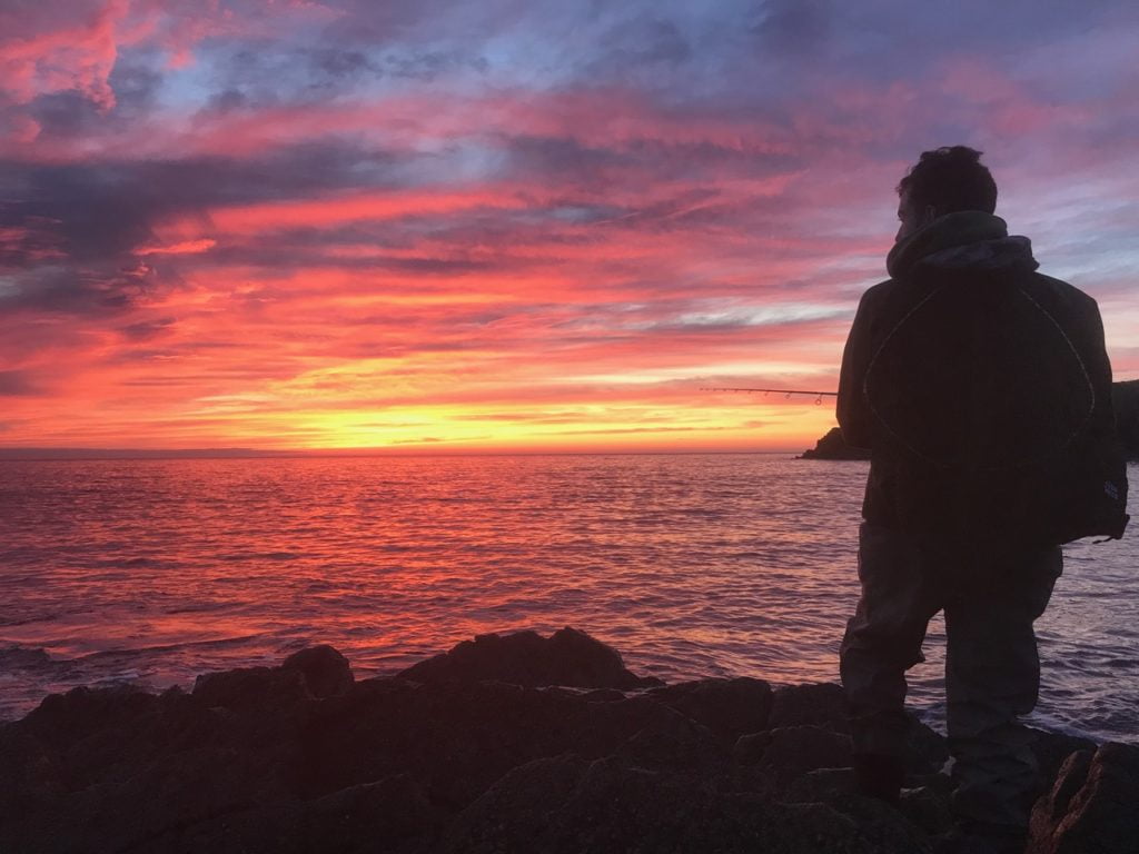 Fishing for bass in Pembroke