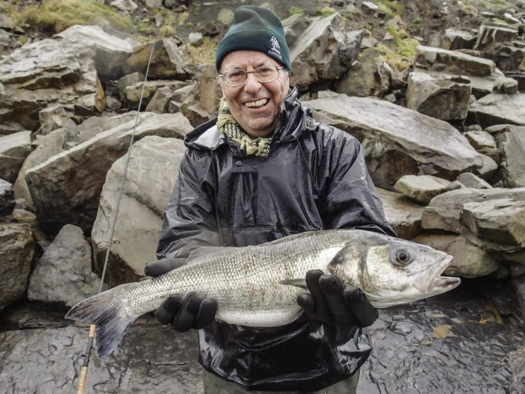 Successful bass fishing in Wales