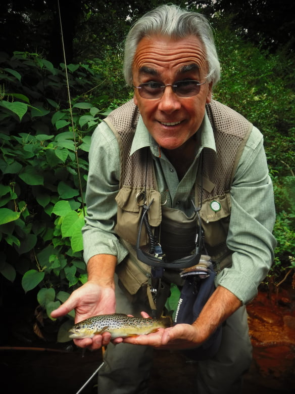 Tony Mair fly fishing in Wales