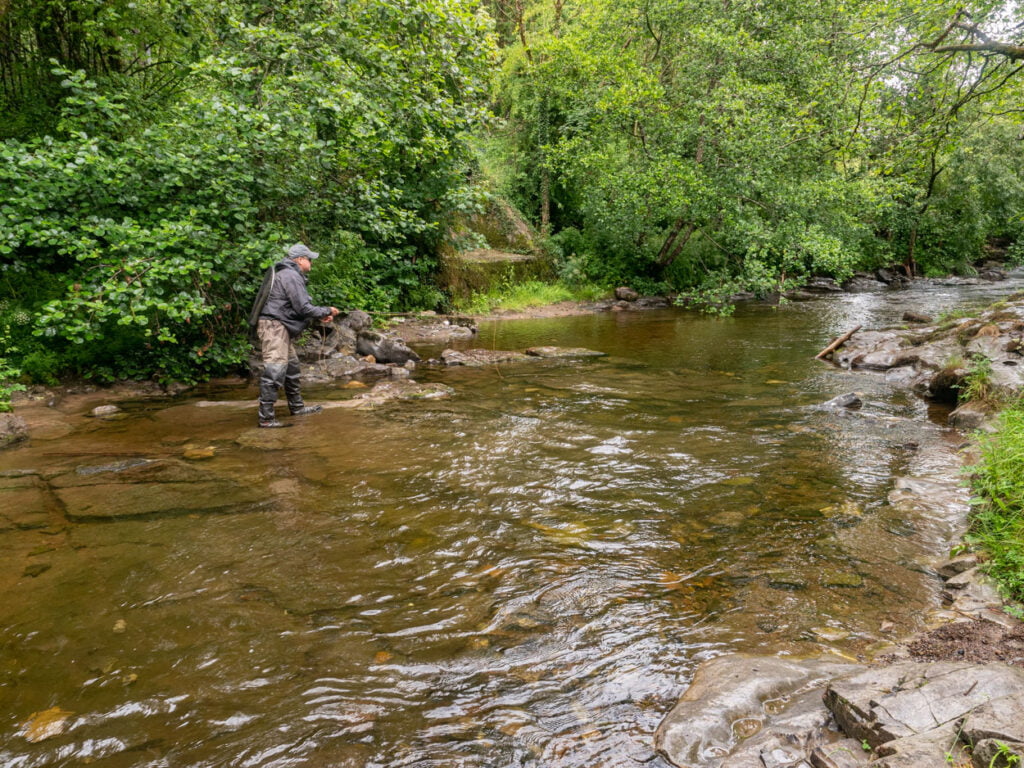 River taff fly fishing Wales