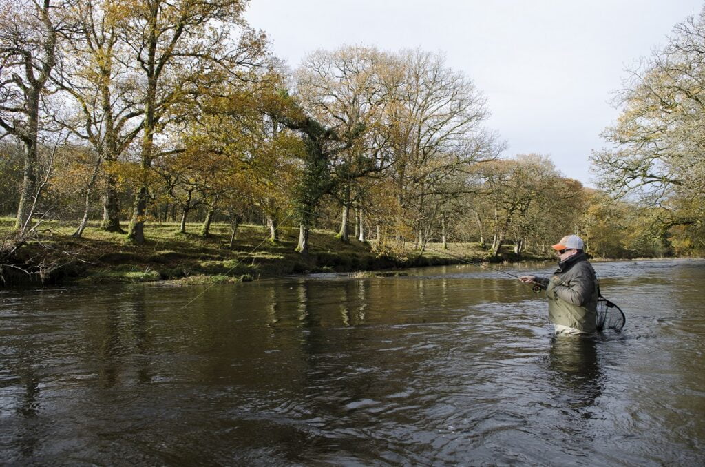 grayling fishing on the river irfon