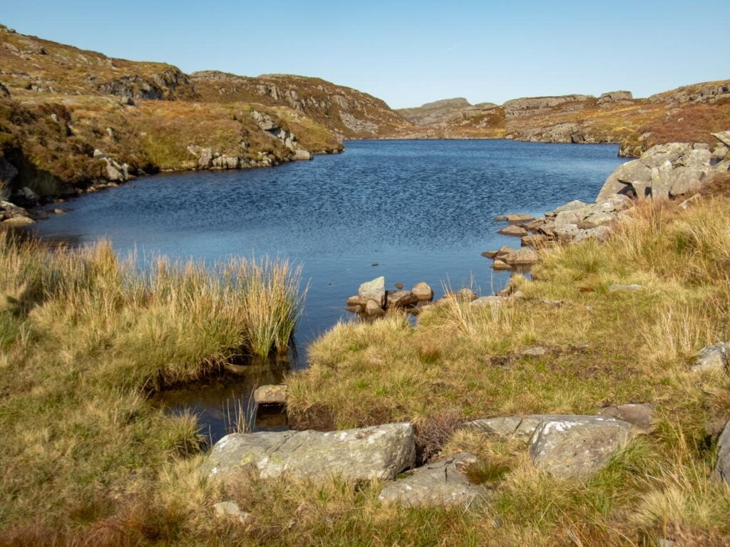 Llyn Pryfed fishing in Wales