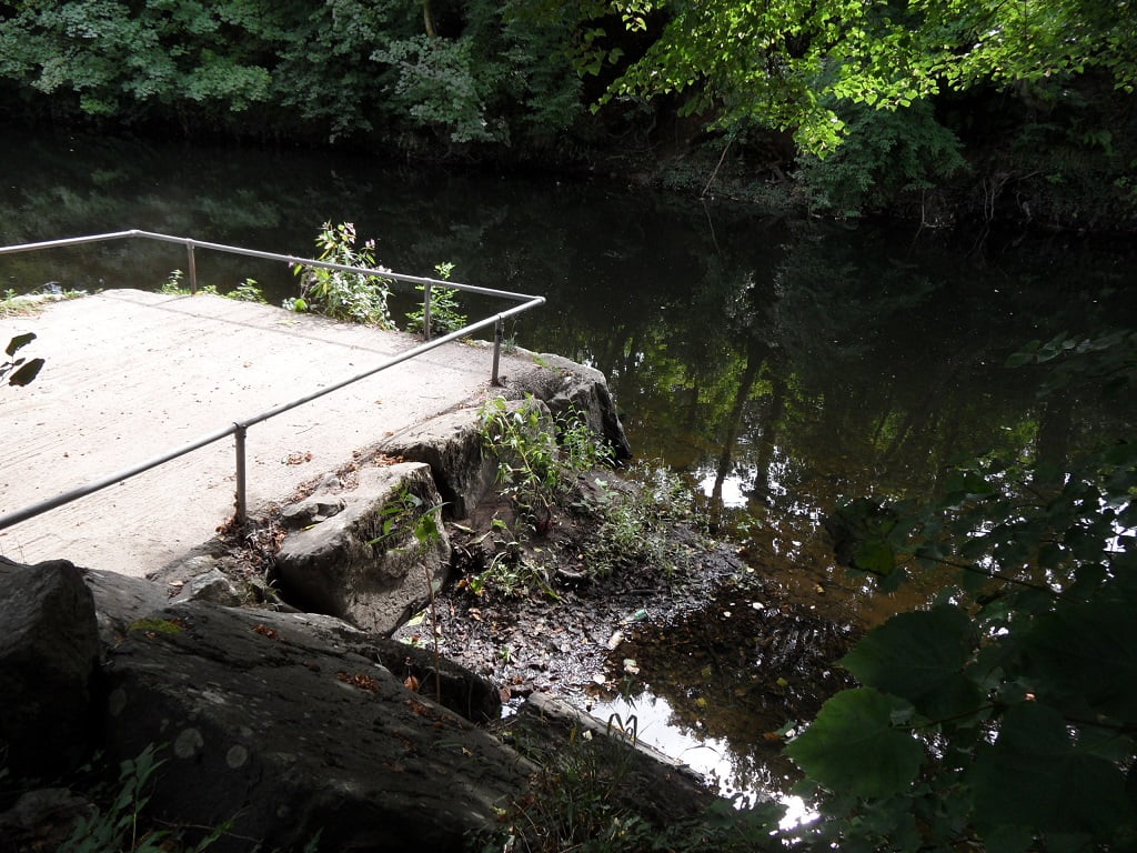 disabled fishing river Tawe