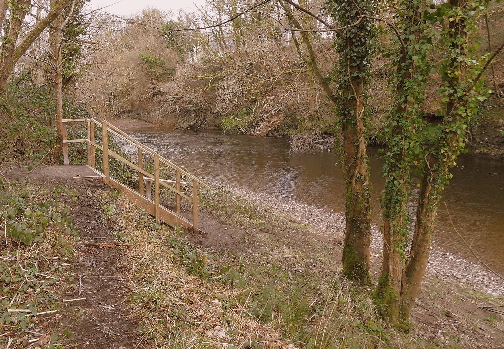 easy access fishing river Tawe