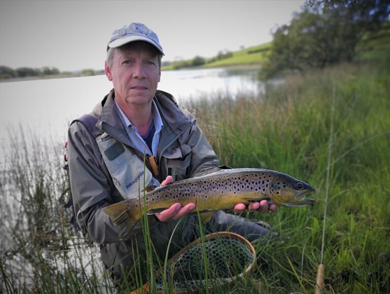Llyn fishing in Wales Wild brown trout in the hills Fishing in Wales