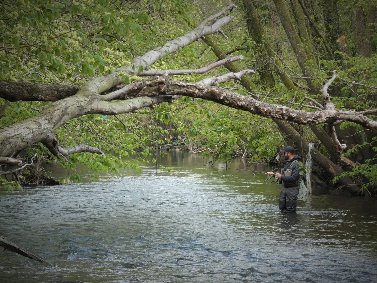 fishing the river rhymney