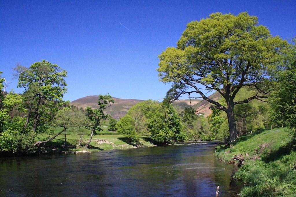 summer fly fishing river dee Wales