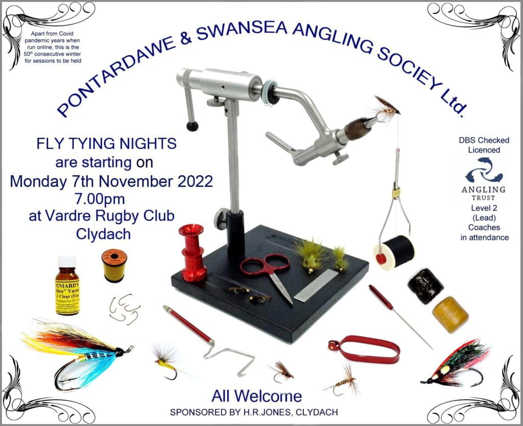 Fly tying nights with Pontardawe and Swansea Angling Society