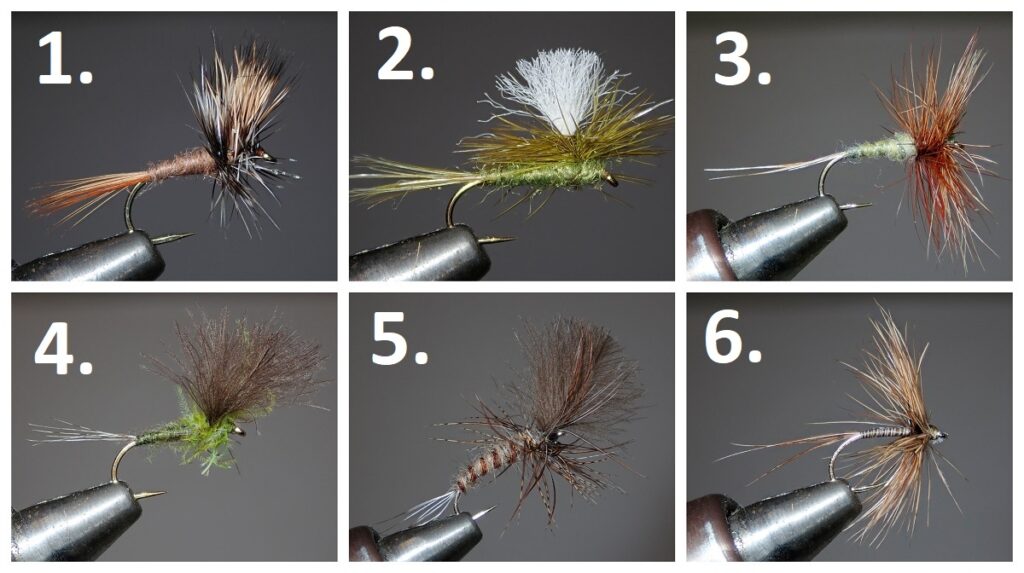 Dry flies - Flies fished in the surface