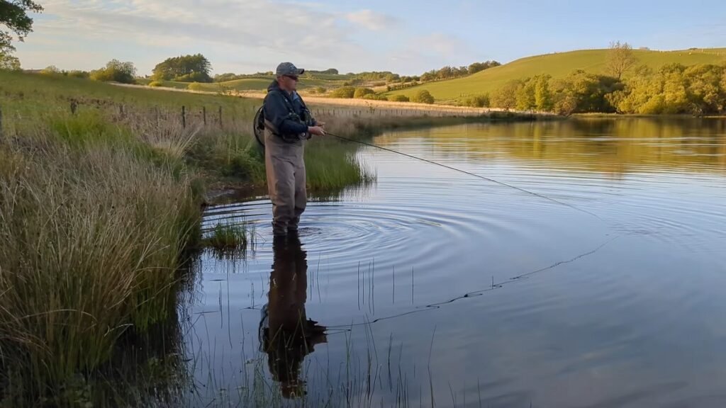 bank fishing for wild trout wales
