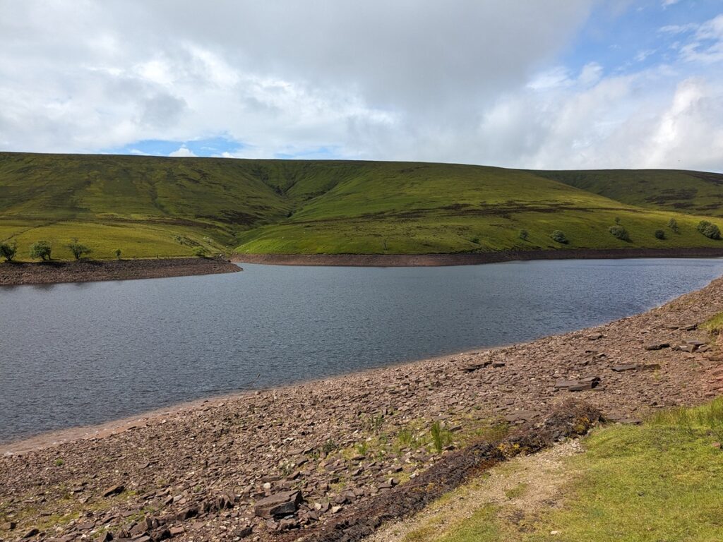 Gwyrne fawr reservoir fishing Wales