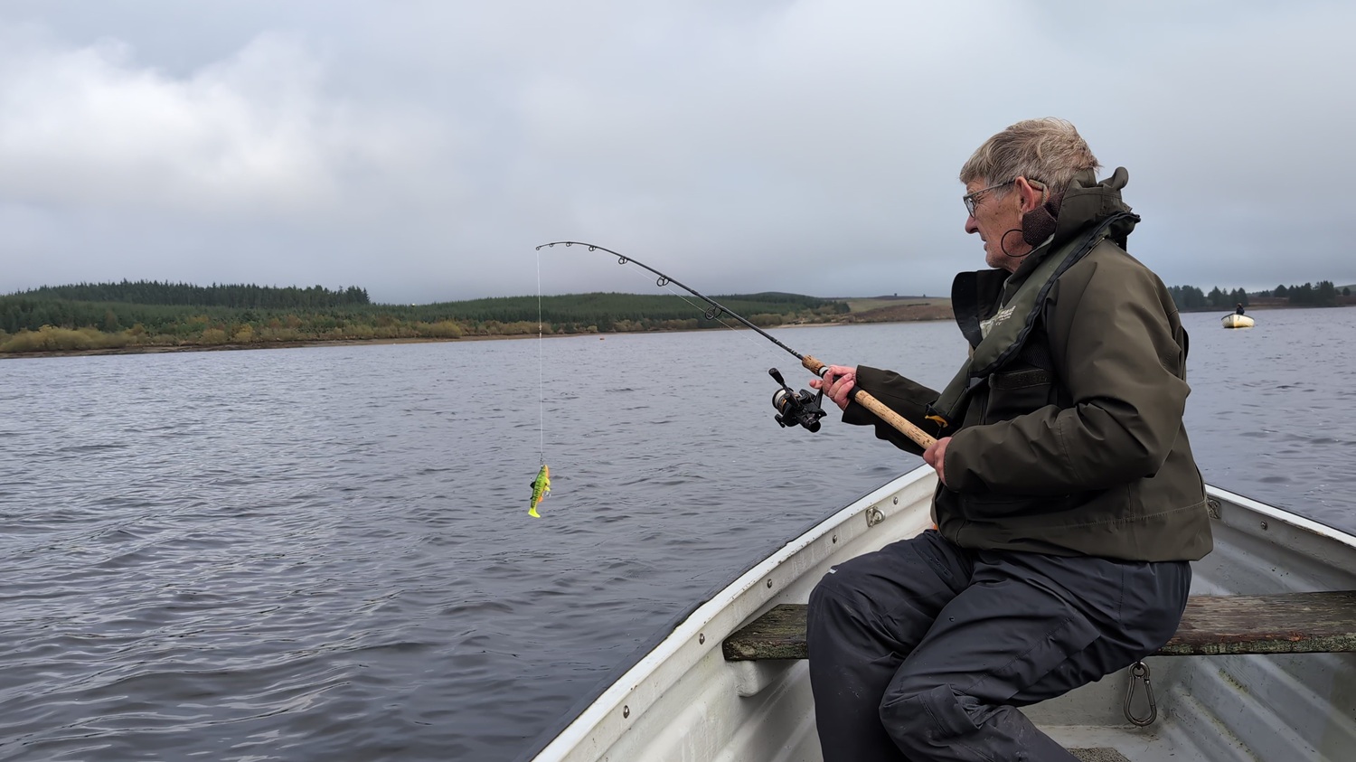 pike lure fishing on llyn brenig North Wales